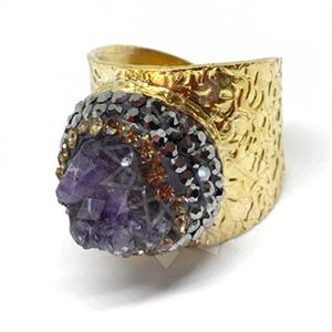 Fashion Gem and Crystals Gemstone Rings