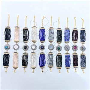 Fashion Gem and Crystals Multi Strand Bracelet Package