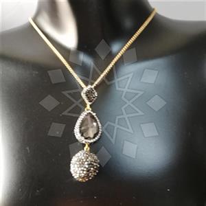 Fashion Gem and Crystals Pendant Necklace