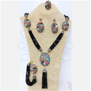 Fashion Gem and Crystals Ring Earring Necklace Bracelet Sets