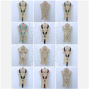 Fashion Gem and Crystals Ring Earring Necklace Sets Package