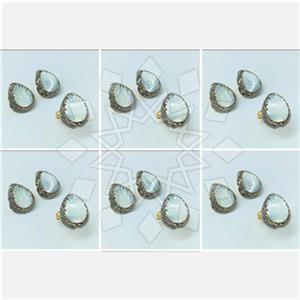 Fashion Gem and Crystals Ring Earrings Sets Package
