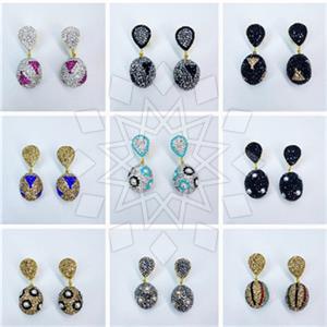 Fashion Gem and Crystals Single Drop Earrings Package
