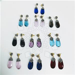 Fashion Gem and Crystals Single Drop Earrings Package