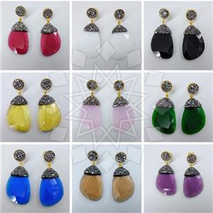 Fashion Gem and Crystals Single Drop Earrings Package