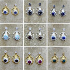 Fashion Gem and Crystals Single Drop Earrings Package
