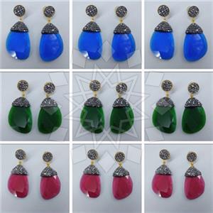 Fashion Gem and Crystals Single Drop Earrings Package