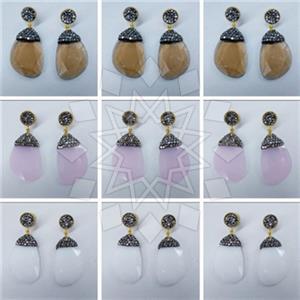 Fashion Gem and Crystals Single Drop Earrings Package