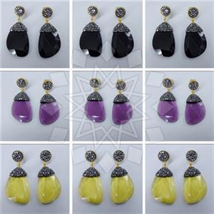 Fashion Gem and Crystals Single Drop Earrings Package
