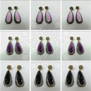 Fashion Gem and Crystals Single Drop Earrings Package