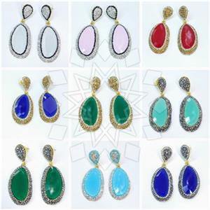 Fashion Gem and Crystals Single Drop Earrings Package