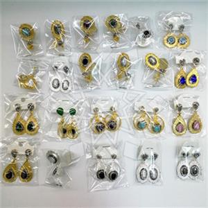 Fashion Gem and Crystals Single Drop Earrings Package