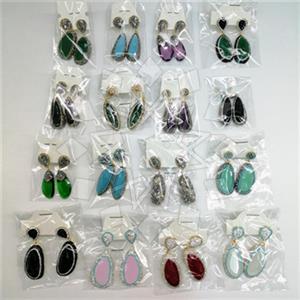 Fashion Gem and Crystals Single Drop Earrings Package