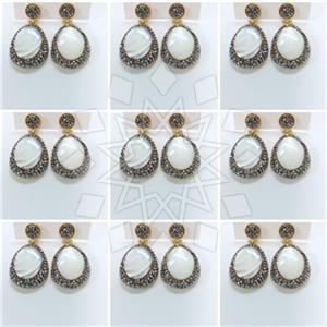 Fashion Gem and Crystals Single Drop Earrings Package