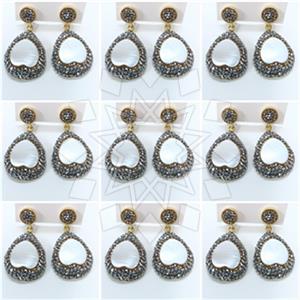 Fashion Gem and Crystals Single Drop Earrings Package