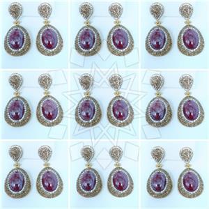 Fashion Gem and Crystals Single Drop Earrings Package