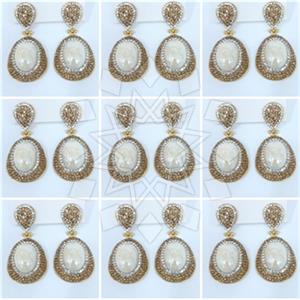 Fashion Gem and Crystals Single Drop Earrings Package