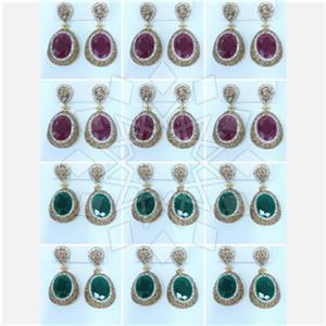 Fashion Gem and Crystals Single Drop Earrings Package