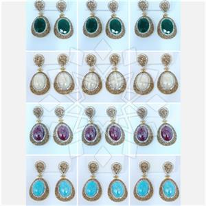 Fashion Gem and Crystals Single Drop Earrings Package