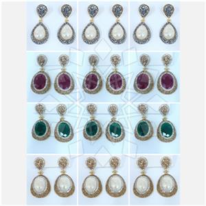 Fashion Gem and Crystals Single Drop Earrings Package