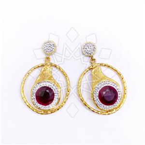 Fashion Gem and Crystals Single Drop Earrings