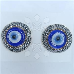 Fashion Gem and Crystals Stud Earrings