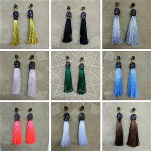 Fashion Gem and Crystals Tassel Earring Package