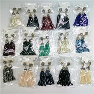 Fashion Gem and Crystals Tassel Earring Package