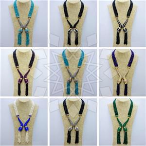 Fashion Gem and Crystals Tassel Necklace Package