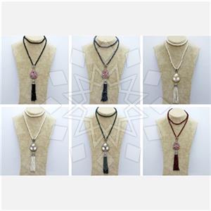 Fashion Gem and Crystals Tassel Necklace Package