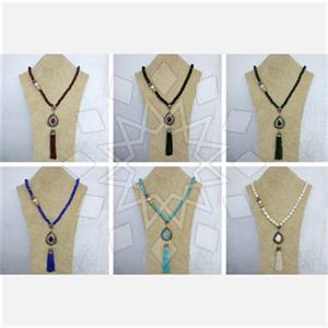 Fashion Gem and Crystals Tassel Necklace Package