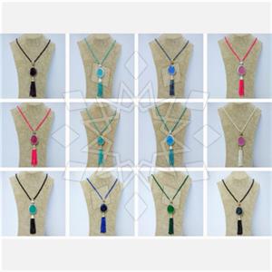 Fashion Gem and Crystals Tassel Necklace Package