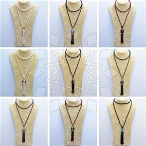 Fashion Gem and Crystals Tassel Necklace Package