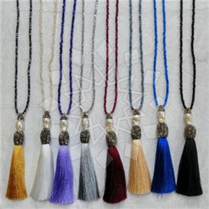 Fashion Gem and Crystals Tassel Necklace Package