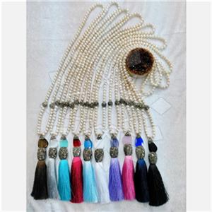 Fashion Gem and Crystals Tassel Necklace Package