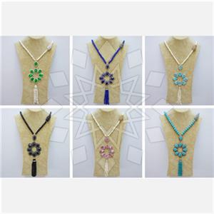 Fashion Gem and Crystals Tassel Necklace Package