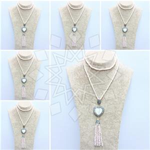 Fashion Gem and Crystals Tassel Necklace Package