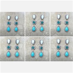 Fashion Gem and Crystals Triple Drop Earrings Package