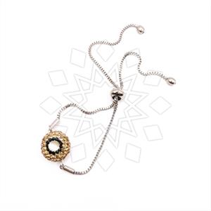 Fashion Gemstone and Crystal  Adjustable Bracelet