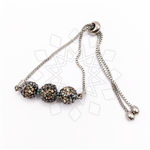 Fashion Gemstone and Crystal  Adjustable Bracelet