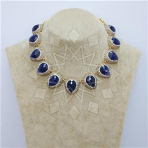 Fashion Gemstone and Crystal  Choker Necklace