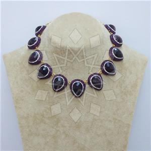 Fashion Gemstone and Crystal  Choker Necklace