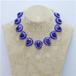 Fashion Gemstone and Crystal  Choker Necklace
