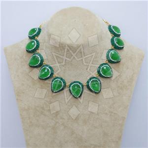 Fashion Gemstone and Crystal  Choker Necklace