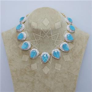 Fashion Gemstone and Crystal  Choker Necklace