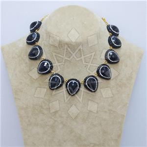 Fashion Gemstone and Crystal  Choker Necklace