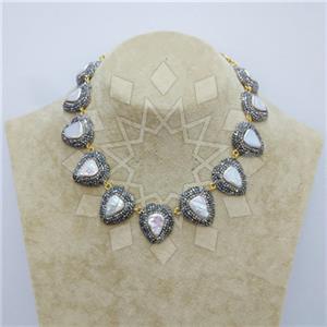 Fashion Gemstone and Crystal  Choker Necklace