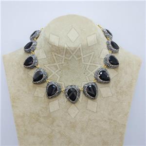 Fashion Gemstone and Crystal  Choker Necklace