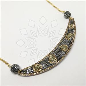 Fashion Gemstone and Crystal  Unique Necklace