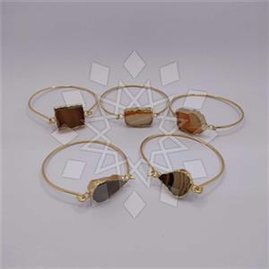 Fashion Gemstone  Bangle Bracelets